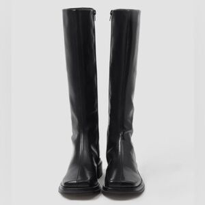 Lattelier Warrior side zipped knee high boots in black new Size: 37EU/ 7US